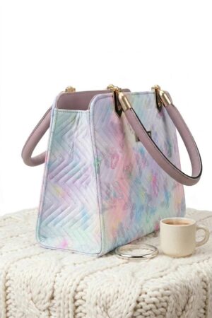ethanfpurse Pastel Iridescent Quilted Handbag