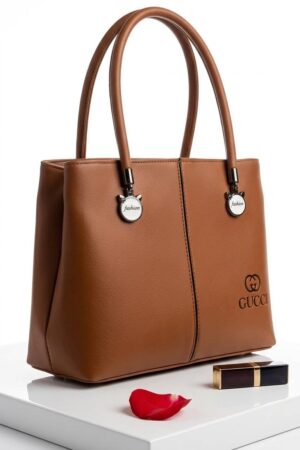Ethanfpurse Classic Tan Leather Tote Bag