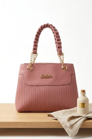 ethanfpurse Midnight Quilted Gold-Accent Handbag