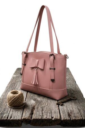 ethanfpurse Rose Petal Bow-Tassel Shoulder Bag