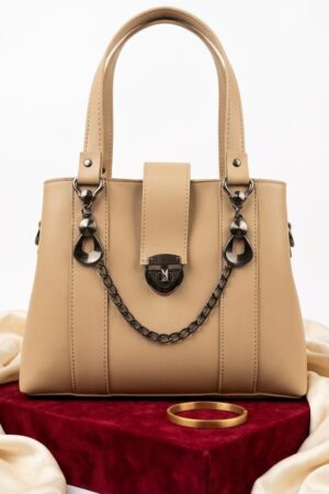 ethanfpurse Sandstone Chained Structured Satchel